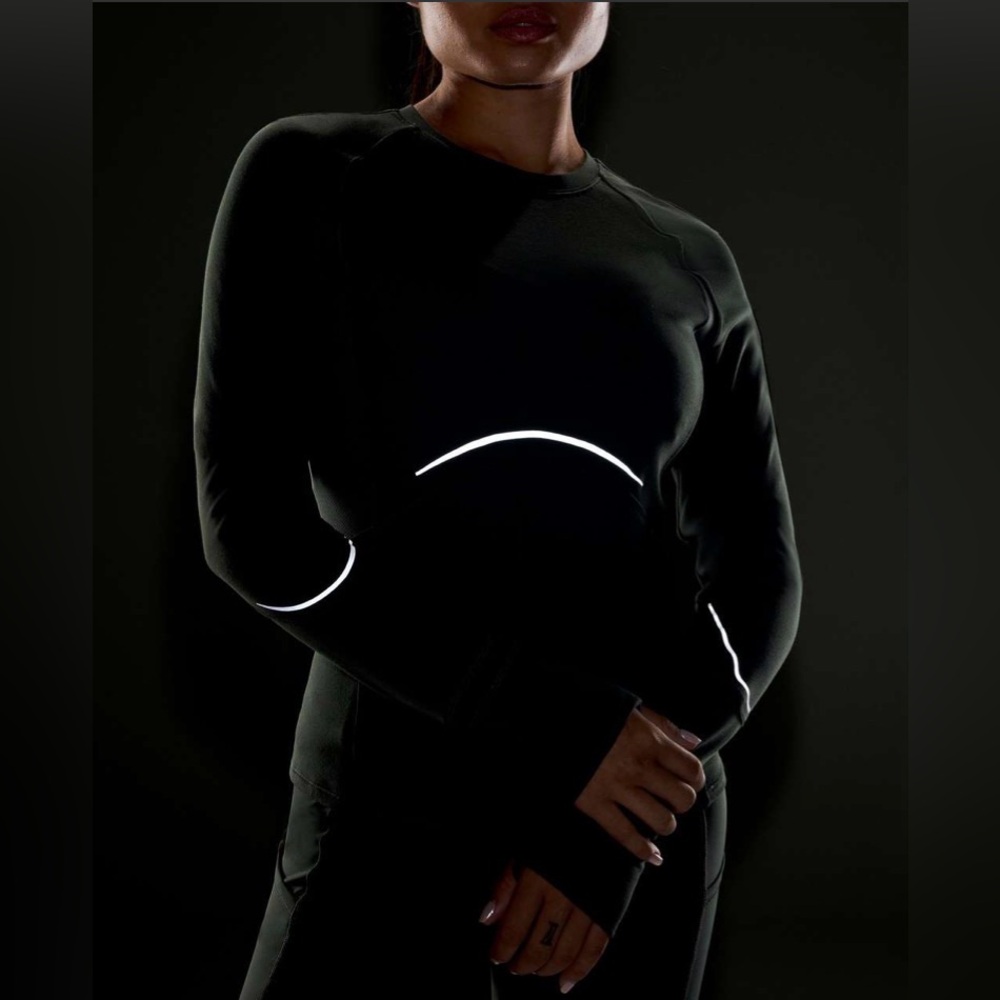 Lululemon Rulu Reflective Running Performance Long Sleeve Shirt 6 EUC Activewear - Picture 9 of 11